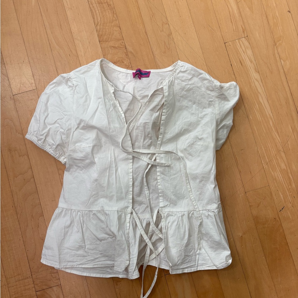 Edikted tie top, short sleeve